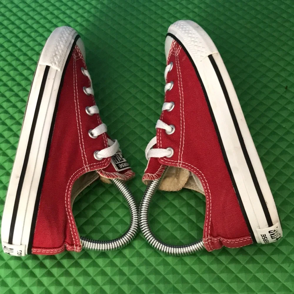 CONVERSE Chuck Taylor All Star Unisex Big Kids Low Top Red Sneakers | 3